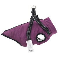 Hondenjas met harnas Paars L24 Fleece en polyester 4