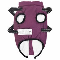 Hondenjas met harnas Paars L32 Fleece en polyester 5