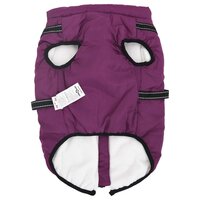 Hondenjas met harnas Paars L44 Fleece en polyester 5