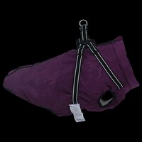 Hondenjas met harnas Paars L48 Fleece en polyester 9