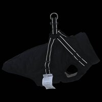 Hondenjas met harnas Zwart L36 Fleece en polyester 9