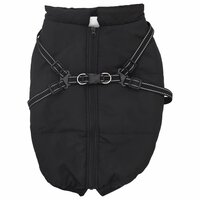 Hondenjas met harnas Zwart L48 Fleece en polyester 2