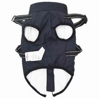 Hondenjas met harnas Marineblauw L28 Fleece en polyester 5