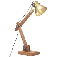 Bureaulamp industrieel rond E27 58x18x90 cm messingkleurig 2