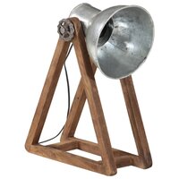 Bureaulamp 25 W E27 30x17x40 cm vintage zilverkleurig 2