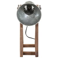 Bureaulamp 25 W E27 30x17x40 cm vintage zilverkleurig 3