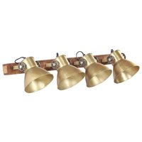 Wandlamp industrieel E27 90x25 cm messingkleurig 2