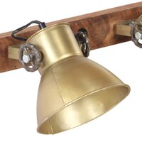Wandlamp industrieel E27 90x25 cm messingkleurig 4