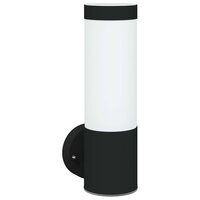 Buiten Wandlamp 2 pcs Zwart 12 x 8,5 x 27 cm 4