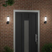Buiten Wandlamp 2 pcs Zwart 12 x 8,5 x 29 cm 3