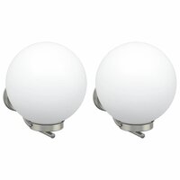 Buiten Wandlamp 2 pcs Zilver 29 x 25 x 33 cm 2