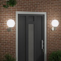 Buiten Wandlamp 2 pcs Zilver 28 x 25 x 38 cm 2