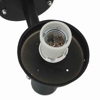 Buiten Wandlamp Zwart 28 x 25 x 38 cm 7