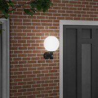 Buiten Wandlamp Zwart 28 x 25 x 38 cm 3