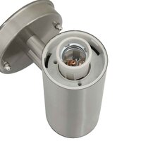 Buiten Wandlamp 2 pcs Zilver 15 x 7,5 x 33 cm 9