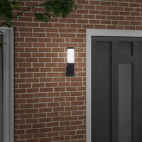 Buiten Wandlamp Zwart 10.5 x 6 x 33 cm 3