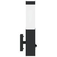 Buiten Wandlamp Zwart 10.5 x 6 x 33 cm 5
