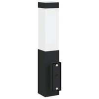 Buiten Wandlamp Zwart 10.5 x 6 x 33 cm 6