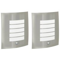 Buiten Wandlamp 2 pcs Zilver 23.5 x 9 x 26 cm 2