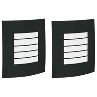 Buiten Wandlamp 2 pcs Zwart 23.5 x 9 x 26 cm 2
