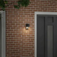 Buiten Wandlamp Zwart 12 x 7 x 15 cm Roestvrij staal 3