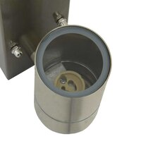 Buiten Wandlamp Zilver 6,5 x 10,5 x 16 cm RVS en Glas 8