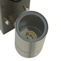 Buiten Wandlamp Zilver 6,5 x 10,5 x 16 cm RVS en Glas 8