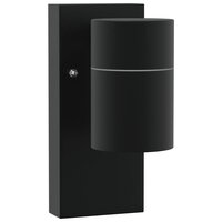 Buiten Wandlamp 2 pcs Zwart 6,5 x 10,5 x 16 cm RVS en Glas 4