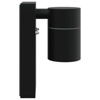 Buiten Wandlamp 2 pcs Zwart 6,5 x 10,5 x 16 cm RVS en Glas 6