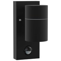 Buiten Wandlamp Zwart 6,5 x 10,5 x 16 cm RVS en Glas 2