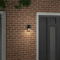 Buiten Wandlamp Zwart 6,5 x 10,5 x 16 cm RVS en Glas 3