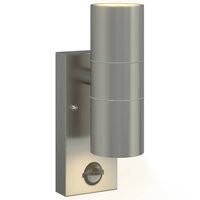 Buiten Wandlamp Zilver 7 x 10 x 22 cm RVS en Glas 9