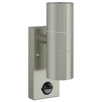 Buiten Wandlamp 2 pcs Zilver 7 x 10 x 22 cm RVS en Glas 4
