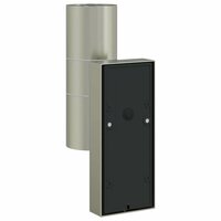 Buiten Wandlamp 2 pcs Zilver 7 x 10 x 22 cm RVS en Glas 7