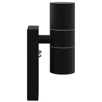 Buiten Wandlamp Zwart 7 x 10 x 22 cm RVS en Glas 5