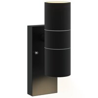 Buiten Wandlamp Zwart 7 x 10 x 22 cm RVS en Glas 9