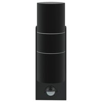 Buiten Wandlamp Zwart 7 x 10 x 22 cm RVS en Glas 4