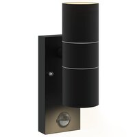 Buiten Wandlamp Zwart 7 x 10 x 22 cm RVS en Glas 9