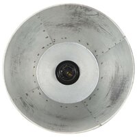 Vloerlamp E27 massief mangohout zilverkleurig 9