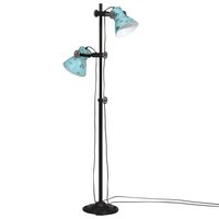 Vloerlamp 25 W E27 25x25x90/140 cm verweerd blauw 2
