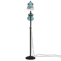 Vloerlamp 25 W E27 25x25x90/140 cm verweerd blauw 3