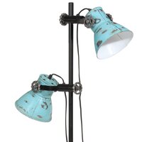 Vloerlamp 25 W E27 25x25x90/140 cm verweerd blauw 9