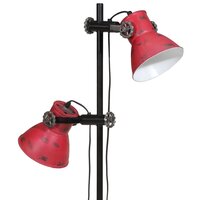 Vloerlamp 25 W E27 25x25x90/140 cm verweerd rood 9