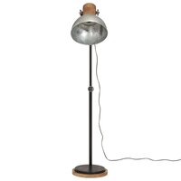 Vloerlamp 25 W E27 30x30x100-150 cm vintage zilverkleurig 3
