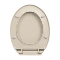 Toiletbril soft-close ovaal abrikooskleurig 6