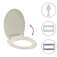 Toiletbril soft-close ovaal abrikooskleurig 9