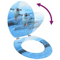 Toiletbril met deksel pingu&iuml;n MDF 2