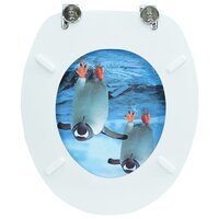 Toiletbril met deksel pingu&iuml;n MDF 7