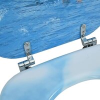 Toiletbril met deksel pingu&iuml;n MDF 8