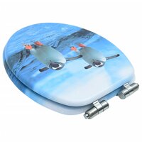 Toiletbril met soft-close deksel pingu&iuml;n MDF 4